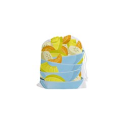 Salad Fruit Mixed Bowl Stacked Drawstring Pouch (xs)