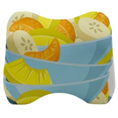 Salad Fruit Mixed Bowl Stacked Velour Head Support Cushion