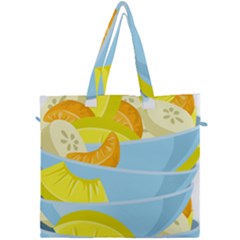 Salad Fruit Mixed Bowl Stacked Canvas Travel Bag by HermanTelo
