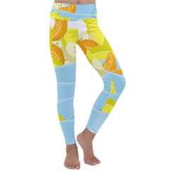 Salad Fruit Mixed Bowl Stacked Kids  Lightweight Velour Classic Yoga Leggings by HermanTelo