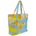 Salad Fruit Mixed Bowl Stacked Zip Up Canvas Bag View2