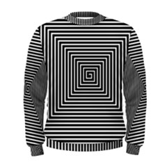 Maze Design Black White Background Men s Sweatshirt