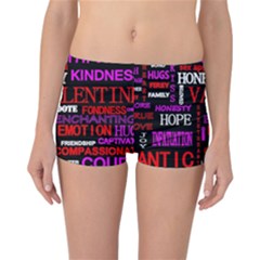 Love Friendship Friends Heart Reversible Boyleg Bikini Bottoms