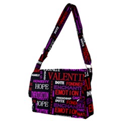 Love Friendship Friends Heart Full Print Messenger Bag (m)