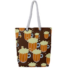 Drink Full Print Rope Handle Tote (small)