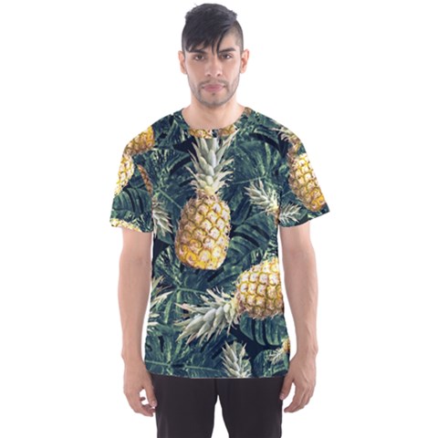 Pattern Ananas Tropical Men s Sports Mesh Tee by kcreatif