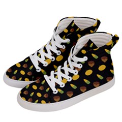 Pumpkin Women s Hi-top Skate Sneakers by designsbymallika