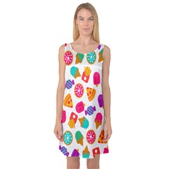 Candies Are Love Sleeveless Satin Nightdress by designsbymallika