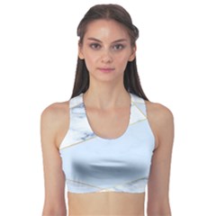 Blue Marble Print Sports Bra by designsbymallika