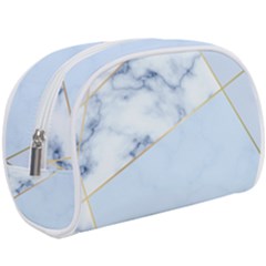 Blue Marble Print Makeup Case (large) by designsbymallika