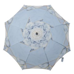 Blue Marble Print Hook Handle Umbrellas (large) by designsbymallika