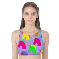 Unicorn Love Tank Bikini Top by designsbymallika