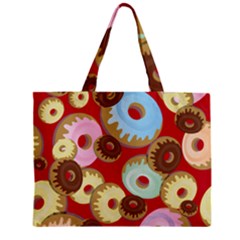 Donut  Zipper Mini Tote Bag by designsbymallika