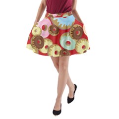 Donut  A-line Pocket Skirt by designsbymallika