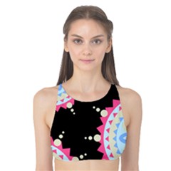 Madala Pattern Tank Bikini Top by designsbymallika