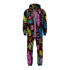 Tropical Print  Hooded Jumpsuit (kids) by designsbymallika