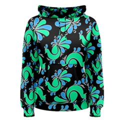 Peacock Pattern Women s Pullover Hoodie by designsbymallika