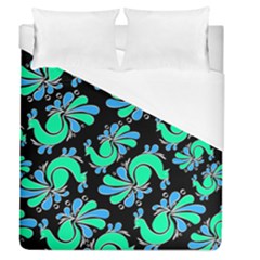Peacock Pattern Duvet Cover (queen Size)