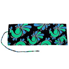 Peacock Pattern Roll Up Canvas Pencil Holder (s) by designsbymallika