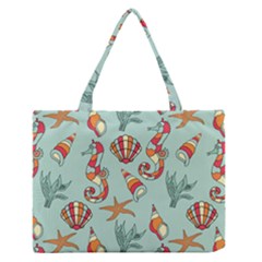 Coral Love Zipper Medium Tote Bag by designsbymallika