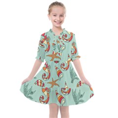 Coral Love Kids  All Frills Chiffon Dress by designsbymallika