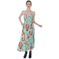 Coral Love Tie Back Maxi Dress by designsbymallika