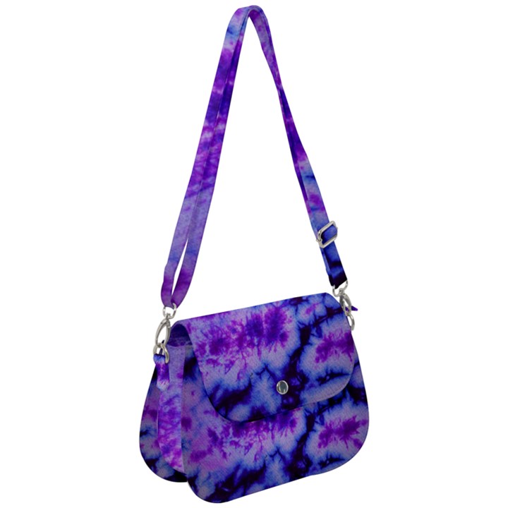 tie dye 1 Saddle Handbag