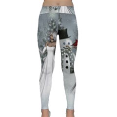 The Wonderful Winter Time Classic Yoga Leggings by FantasyWorld7