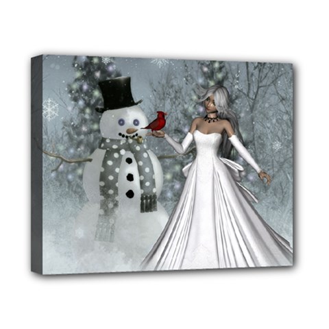 The Wonderful Winter Time Canvas 10  X 8  (stretched) by FantasyWorld7