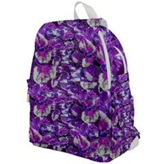 Botanical Violet Print Pattern 2 Top Flap Backpack by dflcprintsclothing