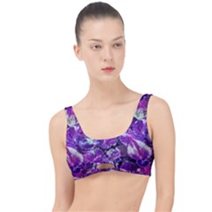 Botanical Violet Print Pattern 2 The Little Details Bikini Top by dflcprintsclothing