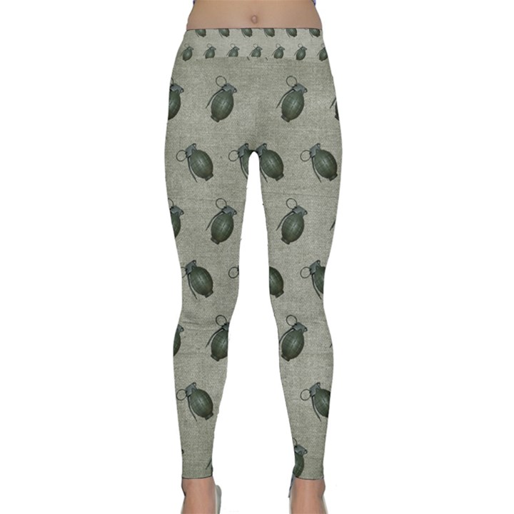 Army Green Hand Grenades Classic Yoga Leggings