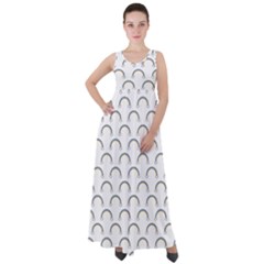 Pattern Arc En Ciel/nuagespng Empire Waist Velour Maxi Dress by kcreatif