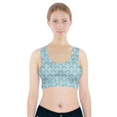 Pattern Arc En Ciel/nuages Sports Bra With Pocket by kcreatif