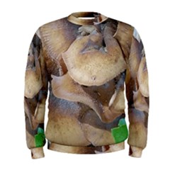 Close Up Mushroom Abstract Men s Sweatshirt by Fractalsandkaleidoscopes