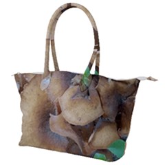 Close Up Mushroom Abstract Canvas Shoulder Bag by Fractalsandkaleidoscopes