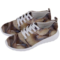 Close Up Mushroom Abstract Men s Lightweight Sports Shoes by Fractalsandkaleidoscopes