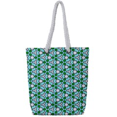 Illustrations Background Texture Full Print Rope Handle Tote (small)