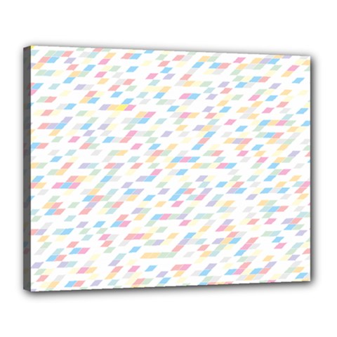 Texture Background Pastel Box Canvas 20  X 16  (stretched) by HermanTelo