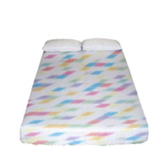 Texture Background Pastel Box Fitted Sheet (full/ Double Size)