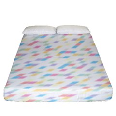Texture Background Pastel Box Fitted Sheet (queen Size)