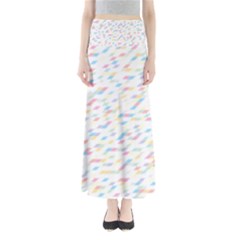 Texture Background Pastel Box Full Length Maxi Skirt