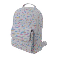 Texture Background Pastel Box Flap Pocket Backpack (large)