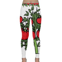 Tomato Garden Vine Plants Red Classic Yoga Leggings by HermanTelo