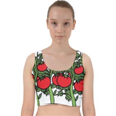 Tomato Garden Vine Plants Red Velvet Racer Back Crop Top