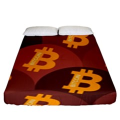 Cryptocurrency Bitcoin Digital Fitted Sheet (king Size)