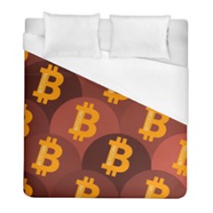 Cryptocurrency Bitcoin Digital Duvet Cover (full/ Double Size)