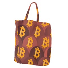 Cryptocurrency Bitcoin Digital Giant Grocery Tote by HermanTelo