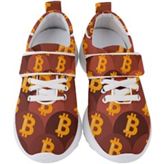 Cryptocurrency Bitcoin Digital Kids  Velcro Strap Shoes