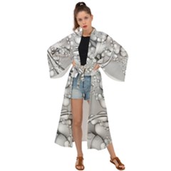 Illustrations Entwine Fractals Maxi Kimono by HermanTelo